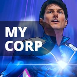 My Corp | TON | Airdrop | Play to Earn | Durov логотип