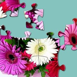 Relax puzzles. Flowers логотип
